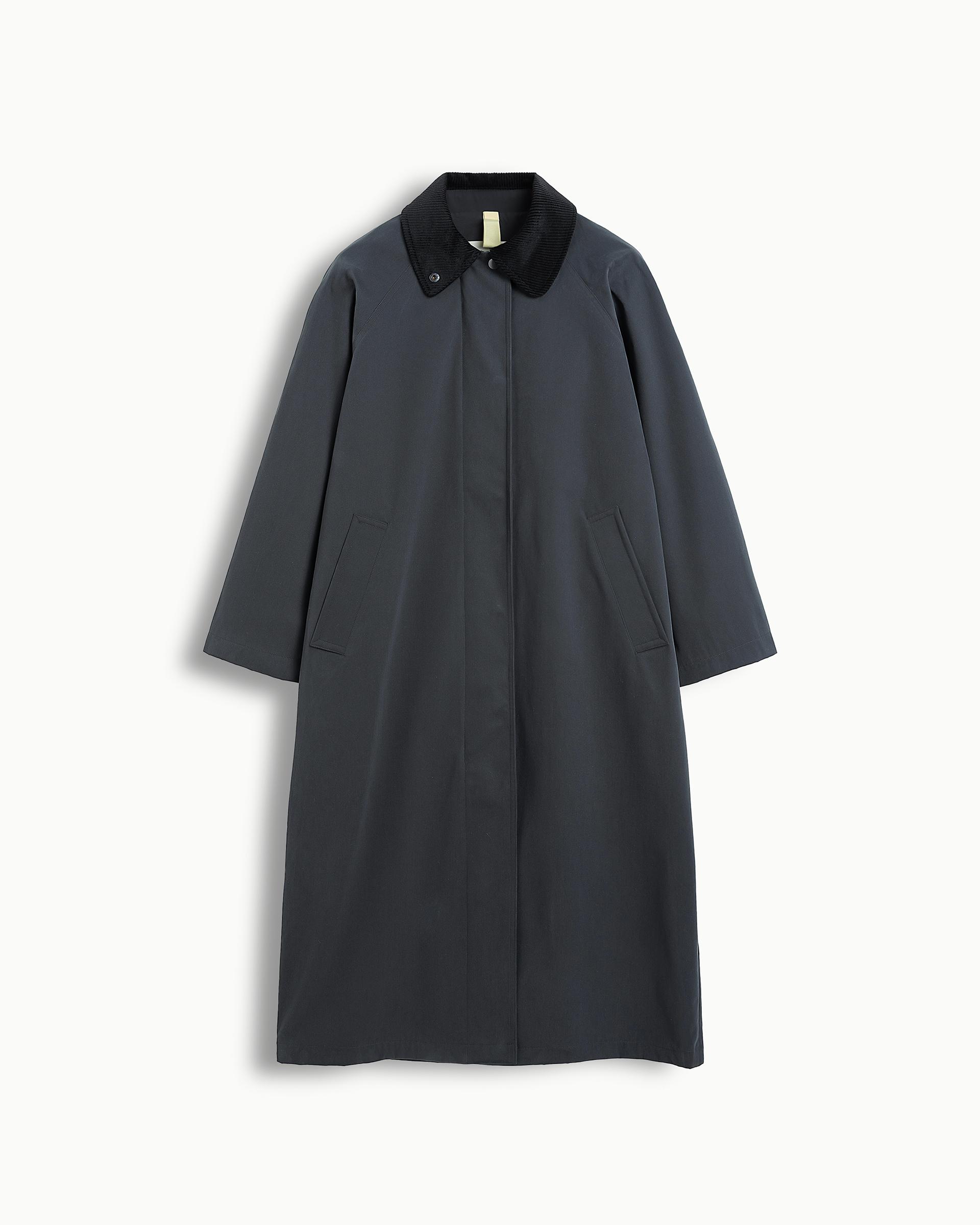 Brixtol Textiles Brooks Black Damen Wasserdichter Mantel schwarz